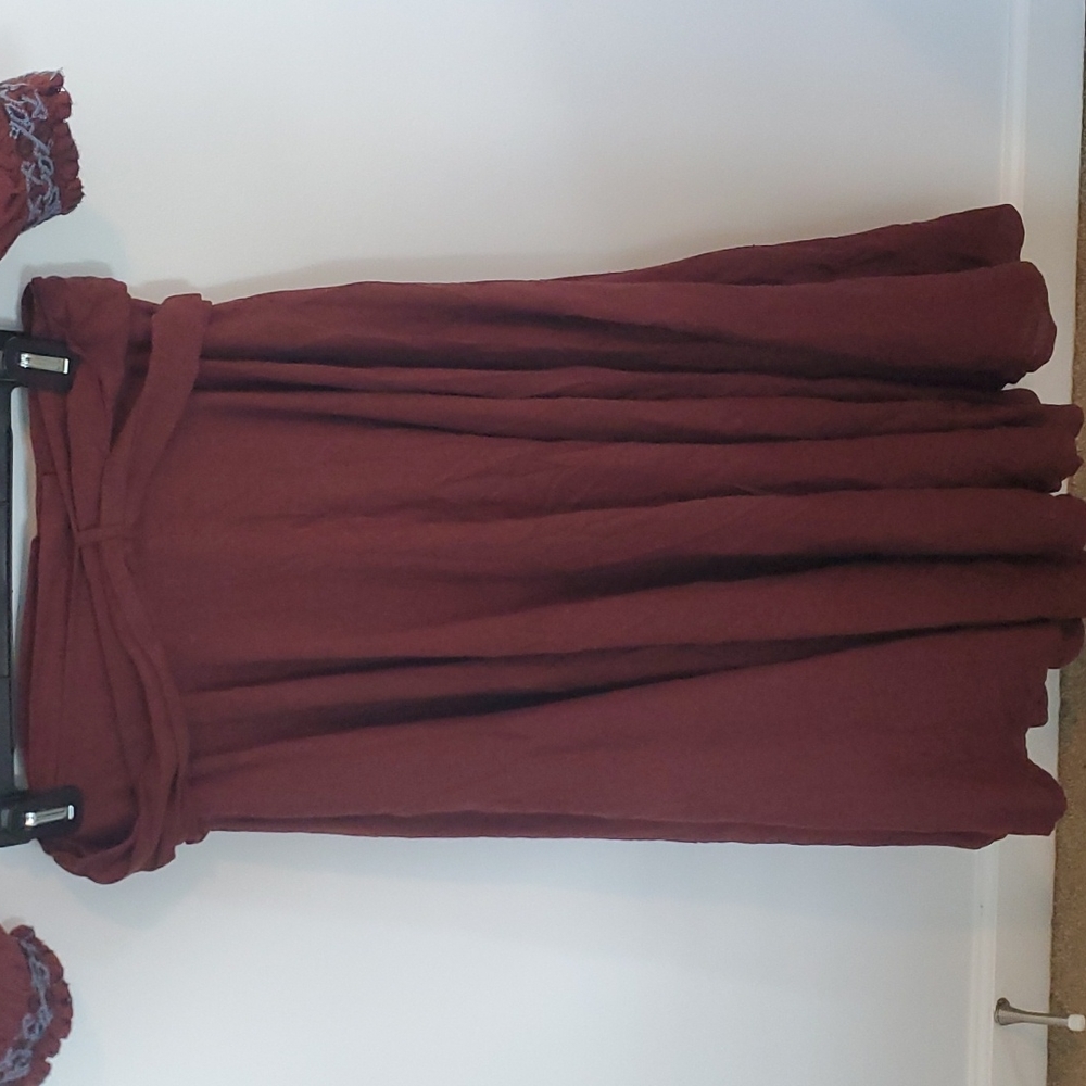 NWT Free people wrap skirt and boho embroidered crop top - Picture 8 of 13